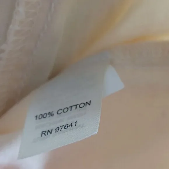 J. JILL pale yellow crop cotton pants genuine fit at Waist Size 8 NWT - Picture 8 of 8